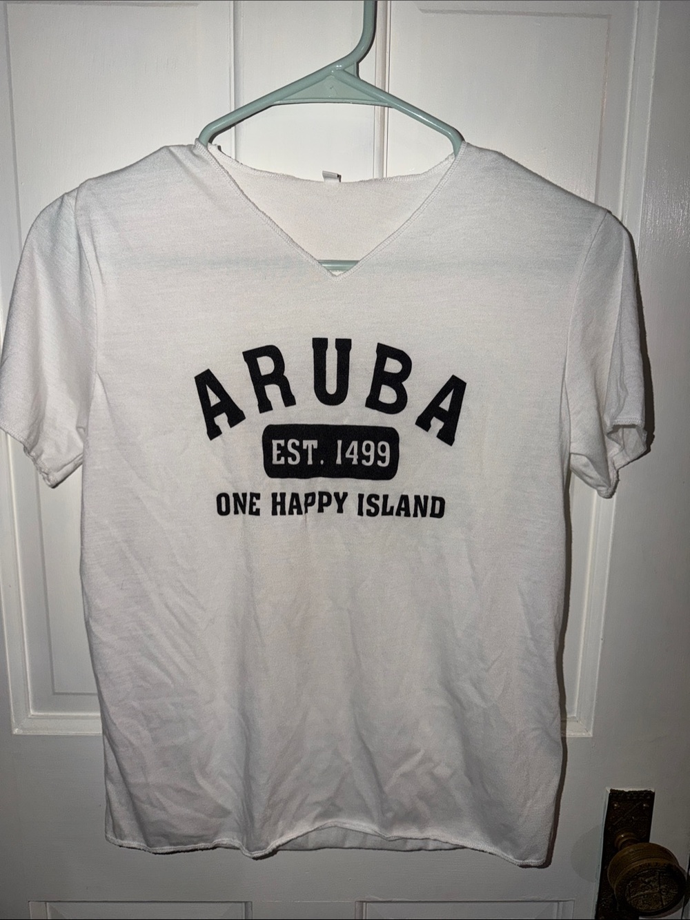Aruba 'One Happy Island' White T-Shirt